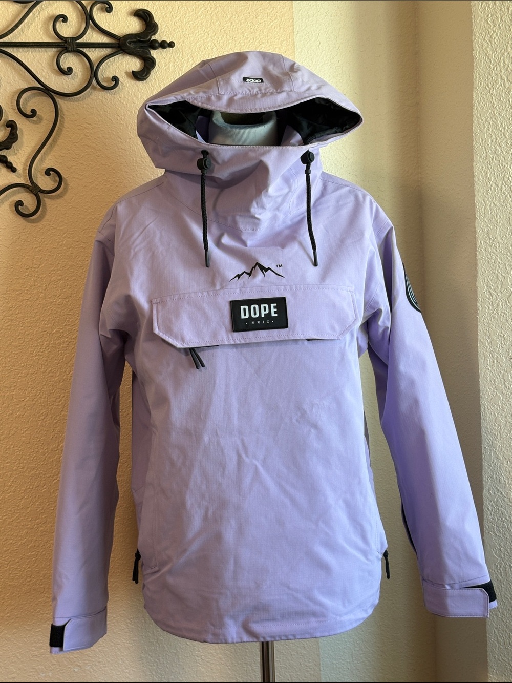 DOPE Snow/Rain Hooded Snowboard Jacket coat Women Faded Violet Sz S